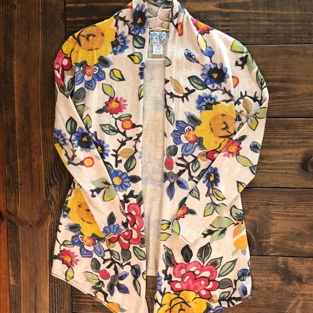 Anthropologie Tabitha Floral Cardigan